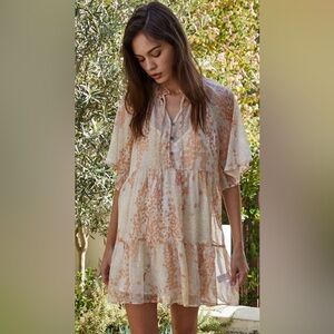 By Together Starburst Babydoll Dress Medium